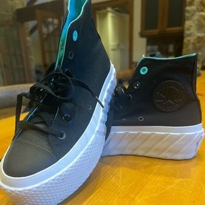 Black Converse All-Star Platform Sneakers